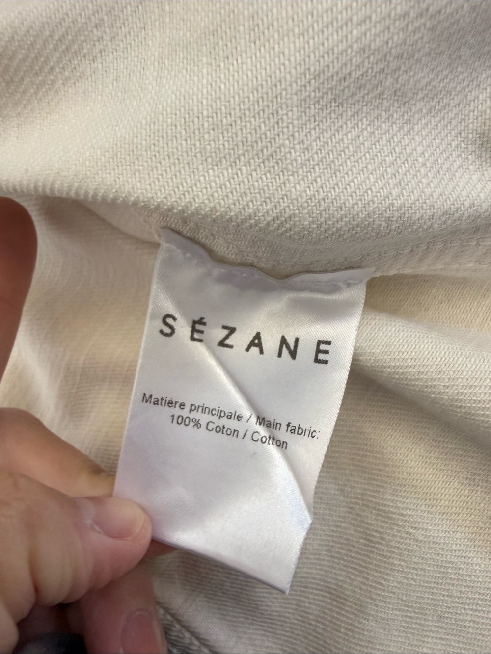SéZane Denim Trucker Jacket size Large - Picture 8 of 15